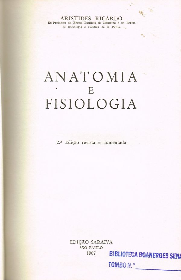 Anatomia e Fisiologia